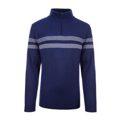 Fera Meister Russell Sweater Men's in Prussian Blue and Grey